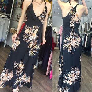 Molly Bracken maxi tie back dress